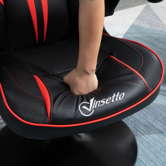 Scaun de gaming ergonomic Vinsetto | negru și roșu č.3